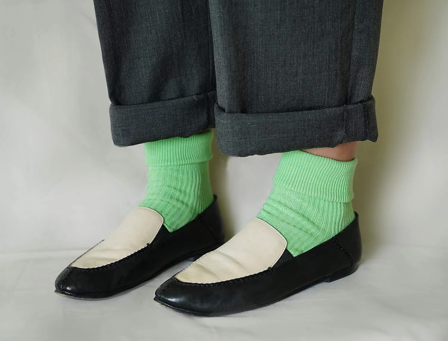 100% Organic Cotton Luxury Women's Socks 1 Pair. Made in Italy.