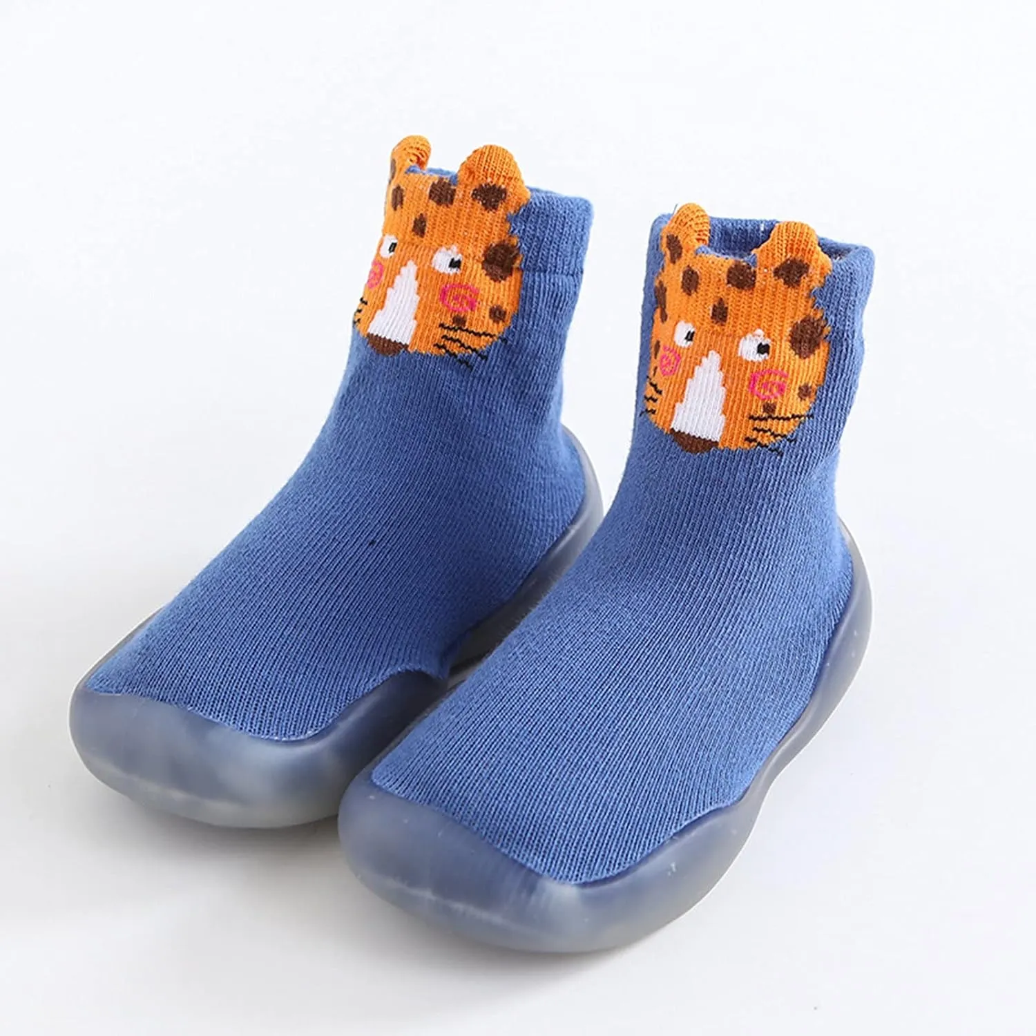 House Shoes for Toddler Toddler Baby Boys Girls Solid Warm Knit Soft Sole Rubber Shoe Socks Little Fuzzy
