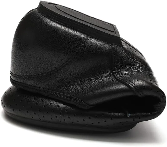 HROYL Leather Jazz Chunky Heel Dance Shoes Practice Ballroom Women Lace Up Social Dancing Shoes