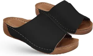 Ladmiple Summer Sandals For Women 2024 Trendy Casual Orthotic Flips Flops Arch Support Flat feet Orthopedic Slippers Slides