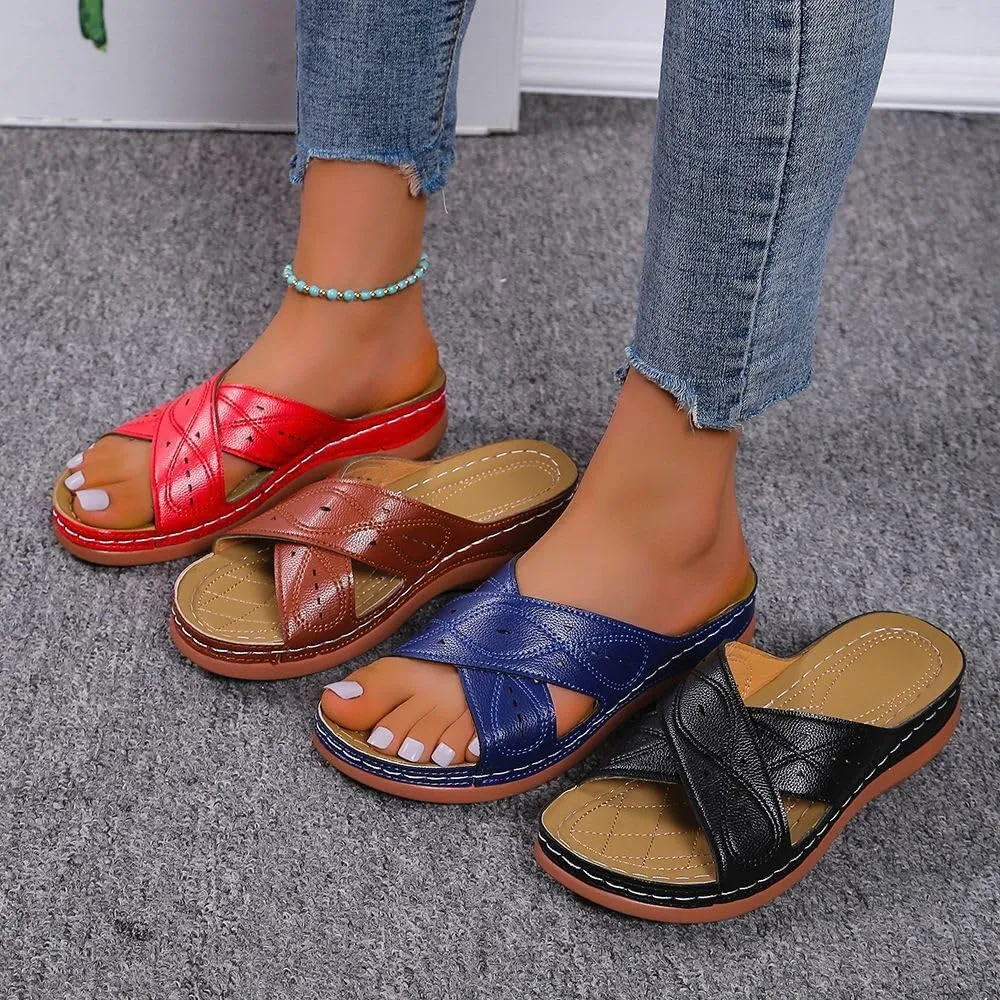 Ladmiple Womens Sandals Comfortable Dressy With Arch Support Orthotic Slides Orthopedic Summer Walking Flip Flops Sandalias