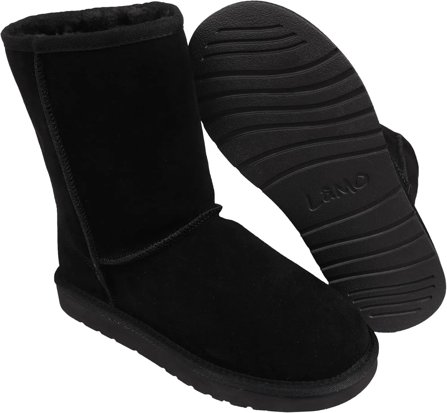 Lamo Womens Kora Boots for Women - Chic Water Resistant Suede 9" Boots, NeverWet Water and Stain Protection - Stylish Winter Footwear - NEW Upgraded Women's Classic 9" Boot
