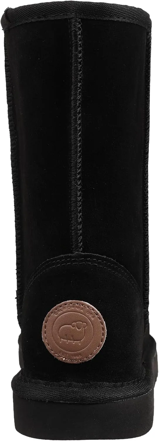 Lamo Womens Kora Boots for Women - Chic Water Resistant Suede 9" Boots, NeverWet Water and Stain Protection - Stylish Winter Footwear - NEW Upgraded Women's Classic 9" Boot