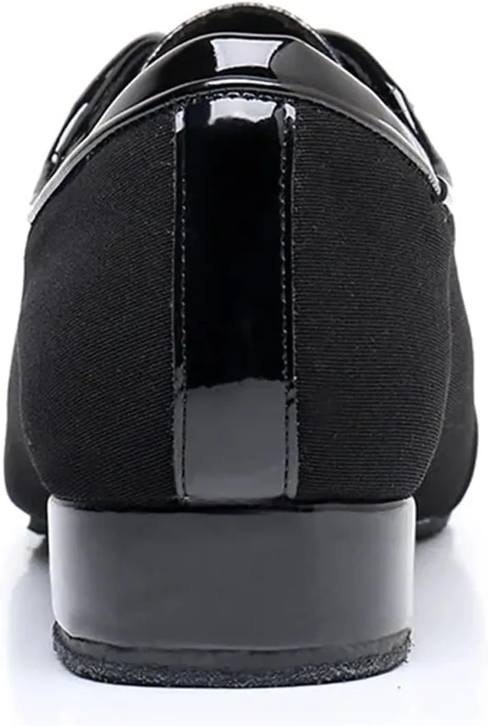 latin dance shoes man Modern Dance Shoes Male Oxford Fabric Tango Latin Shoes 2.5cm Heels Breathable Soft Social Ballroom Dance Footwear