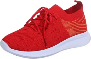 Lausiuoe Sneakers For Women Walking Shoes Comfortable Sock Sneakers Mesh Slip On Air Cushion Platform Loafers