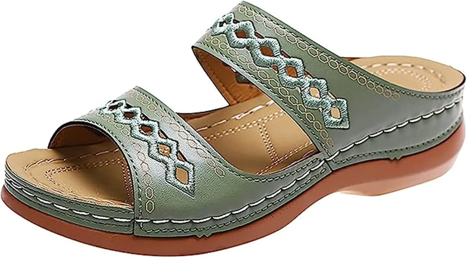 Sandals Women Dressy Summer Flat Island Cute Casual Beach Shoes Orthopedic Slippers Arch Support Orthotic Flip Flops